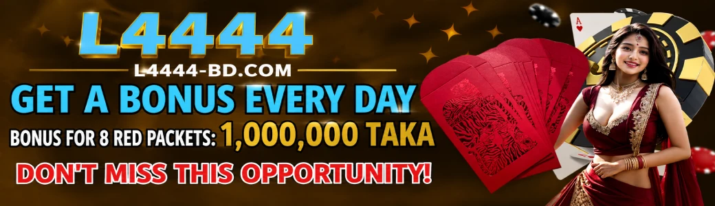 L4444 Casino homepage hero banner showcasing welcome bonus offers