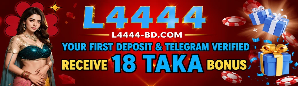 L4444 Casino homepage hero banner showcasing welcome bonus offers